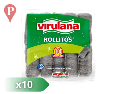 esponja lana acero virulana 10