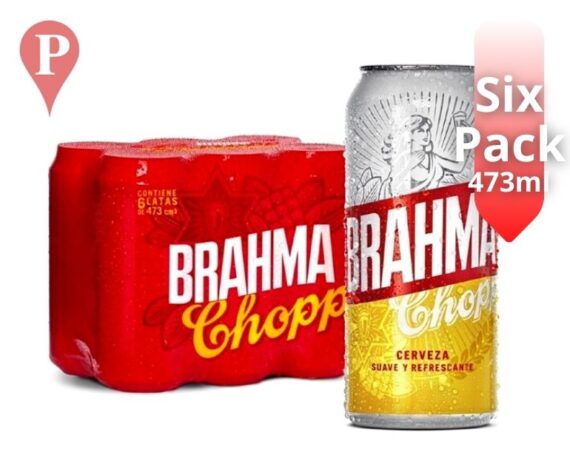 Cerveza Brahma 473ml x6