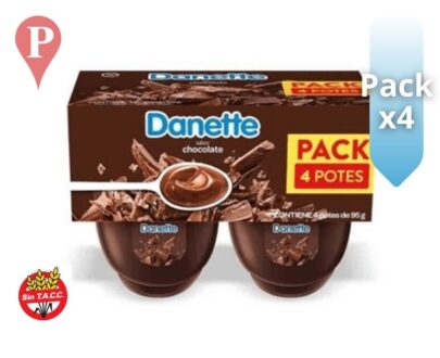 Postre Danette Chocolate 95g Pack x4