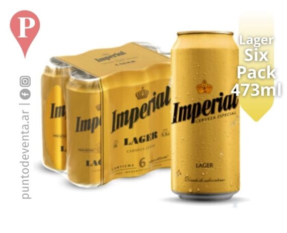 Cerveza Imperial Lager Lata 473ml Six Pack