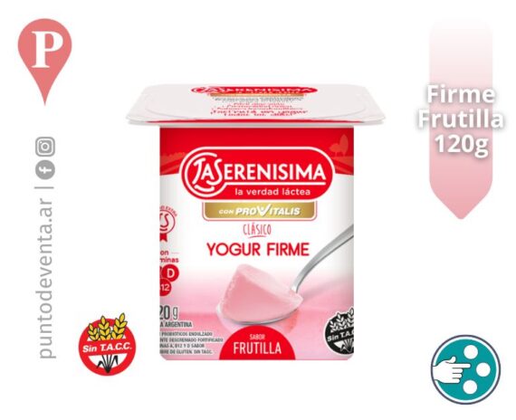 Yogur Firme Frutilla La Serenisima 120g