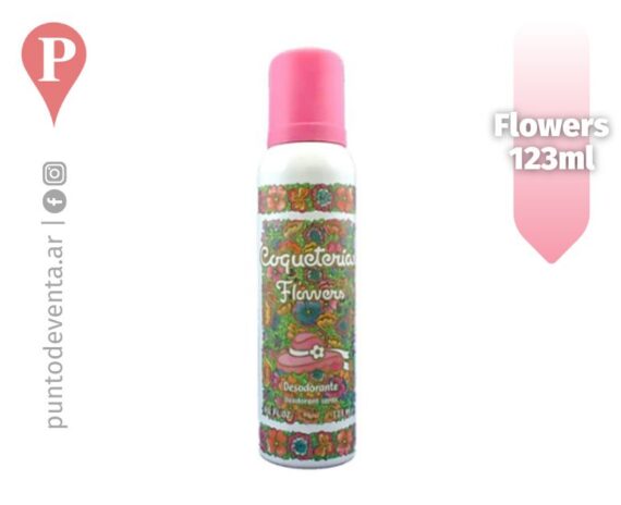 Desodorante Coqueterias Flowers 123ml - puntodeventa.ar