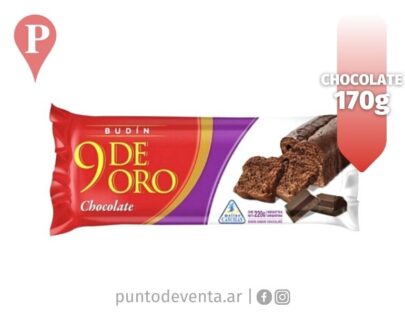 Budin 9 Oro Chocolate 170g - puntodeventa.ar