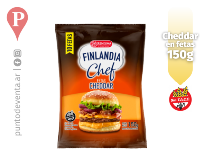 Queso en Fetas Finlandia Cheddar 150g - puntodeventa.ar