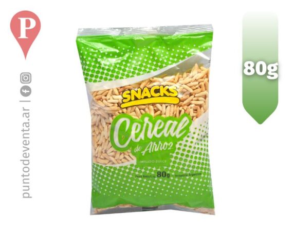 Cereal de Arroz Inflado Dulce Snacks 80g - puntodeventa.ar