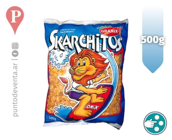 Cereal Copos de Maiz Azucarados Skarchitos 500g - puntodeventa.ar