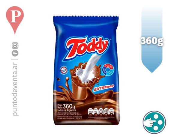 Chocolate Polvo Toddy 360g - puntodeventa.ar