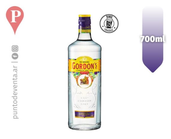Gin Gordon 700ml - puntodeventa.ar