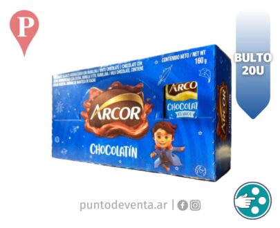 Chocolate Chocolatín con Leche Arcor Blanco 8g Bulto x 20u - puntodeventa.ar