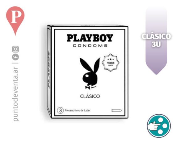 Preservativos Playboy Clasico x3 - puntodeventa.ar