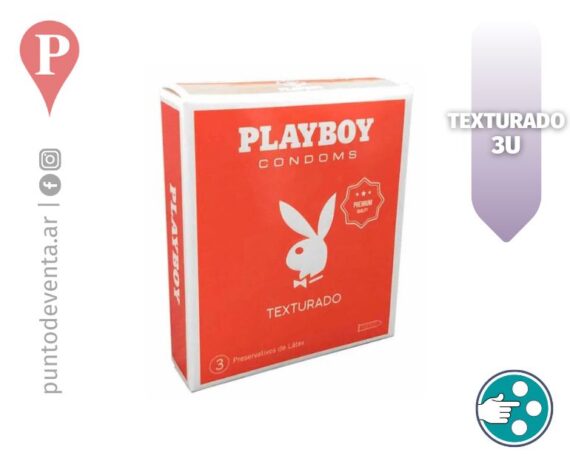 Preservativos Playboy Texturado x3 - puntodeventa.ar