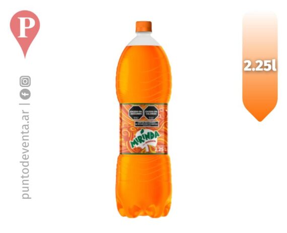 Gaseosa Mirinda Naranja 2.25l - puntodeventa.ar