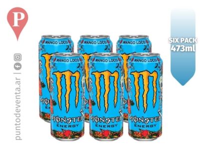 Energizante Monster Energy Mango Loco 473ml x6 - puntodeventa.ar