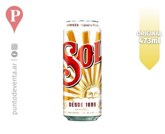 Cerveza Sol Lata 473ml - puntodeventa.ar