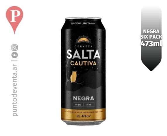 Cerveza Salta Cautiva Negra 473ml - puntodeventa.ar