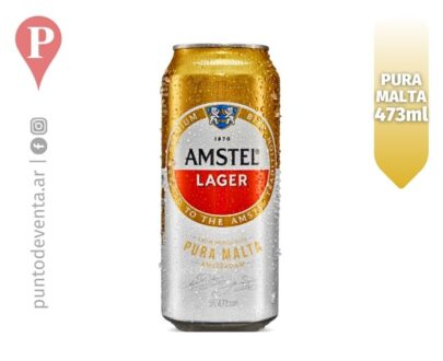 Cerveza Amstel Lager 473ml - puntodeventa.ar