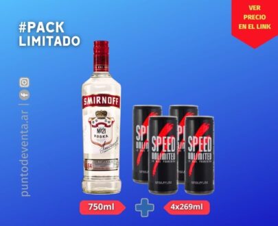 Pack Vodka Smirnoff + 4 Speed - puntodeventa.ar