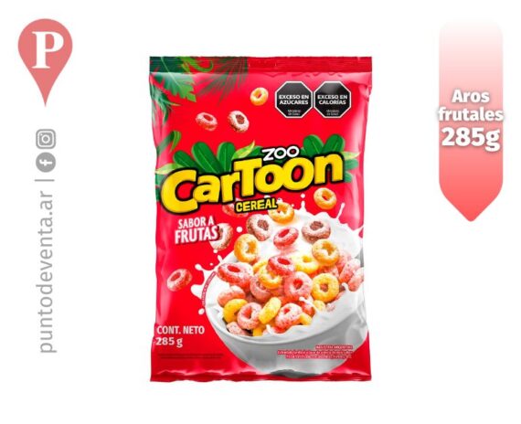 Cereal Aritos Frutales Zoo Cartoon 285g - puntodeventa.ar