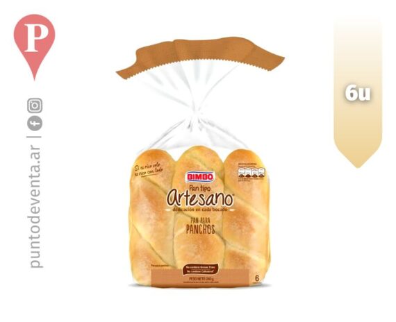 Pan de Panchos Artesano Bimbo x6 240g - puntodeventa.ar