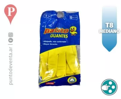 Guantes Multiuso Patito T8 Mediano - puntodeventa.ar